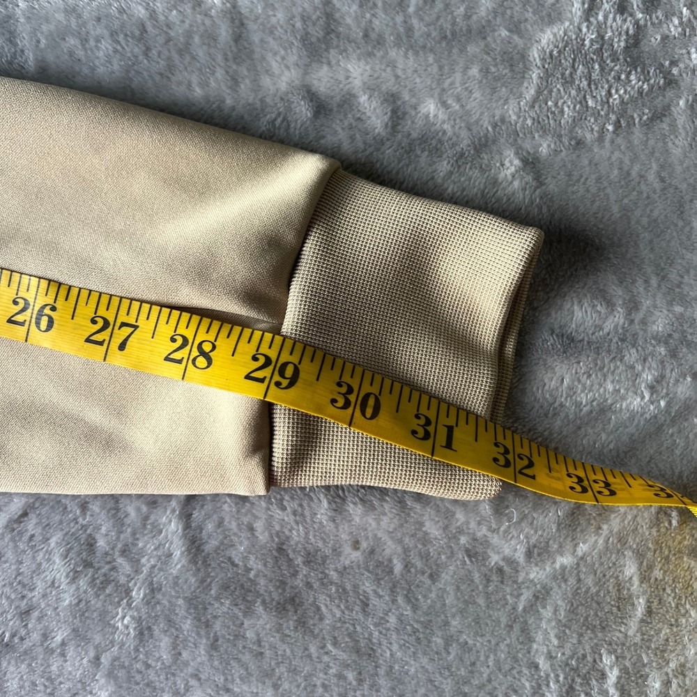 Nike Mens Full Zip Track Jacket Khaki Tan Mock Neck Sportswear Sport Casual XL - Picture 9 of 9